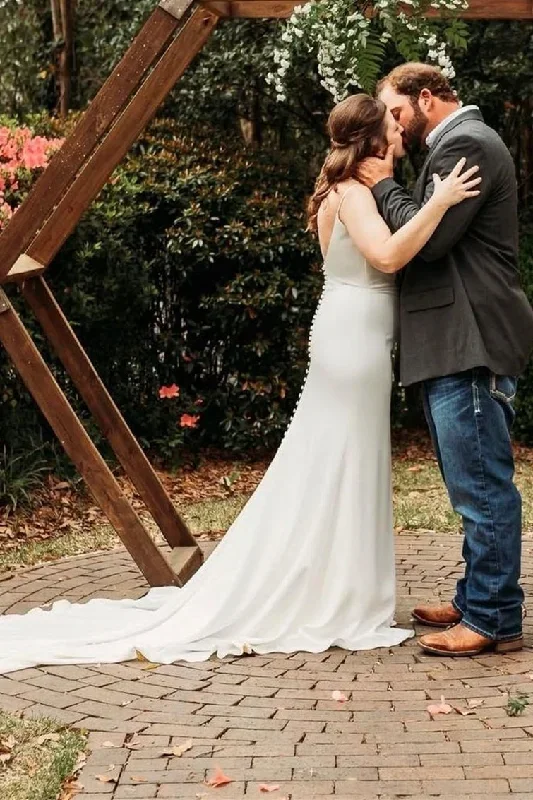 white-cowl-neck-backless-long-wedding-dress-with-slit