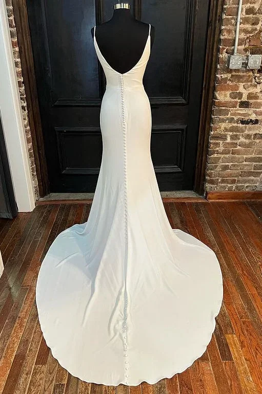 white-cowl-neck-backless-mermaid-long-wedding-dress-with-slit