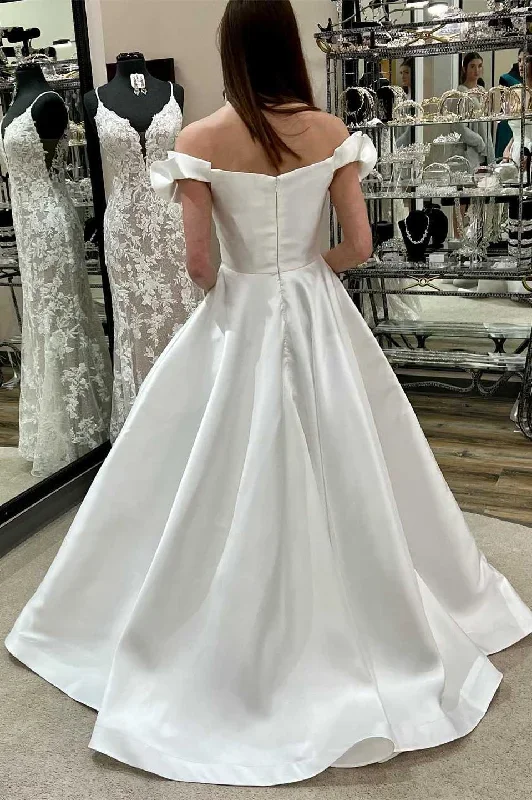 white-off-the-shoulder-ruffled-a-line-long-wedding-dress