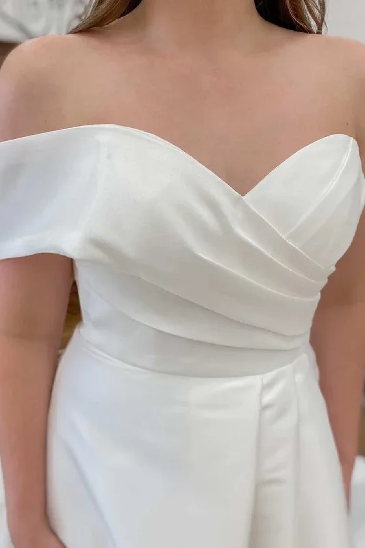 white-one-shoulder-a-line-long-wedding-dress