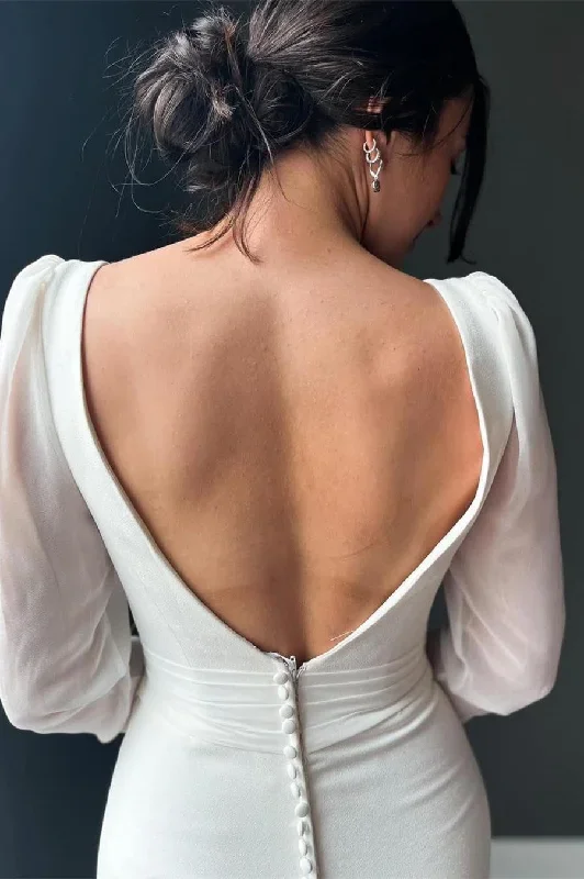 white-plunge-v-backless-mermaid-long-wedding-dress-1