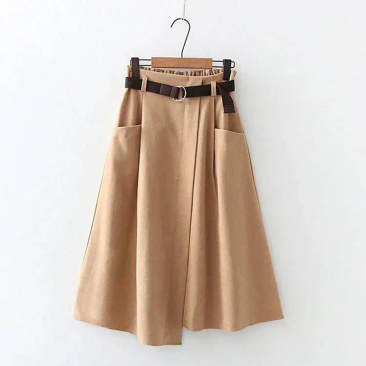 women-casual-skirts-2022-spring-and-autumn-solid-high-waist-irregular-pockets-midi-skirts-fashion-simple-elegant-saia-faldas