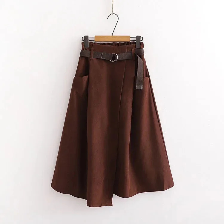 women-casual-skirts-2022-spring-and-autumn-solid-high-waist-irregular-pockets-midi-skirts-fashion-simple-elegant-saia-faldas