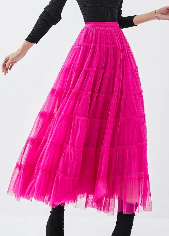 women-rose-elastic-waist-tulle-a-line-skirt-spring