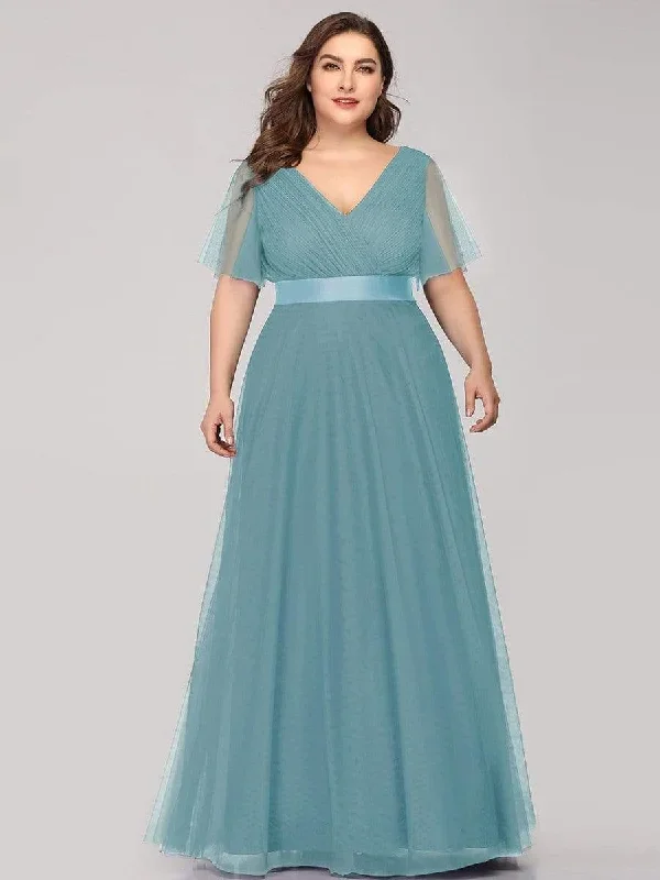 womens-v-neck-a-line-short-sleeve-floor-length-bridesmaid-dress-ep07962