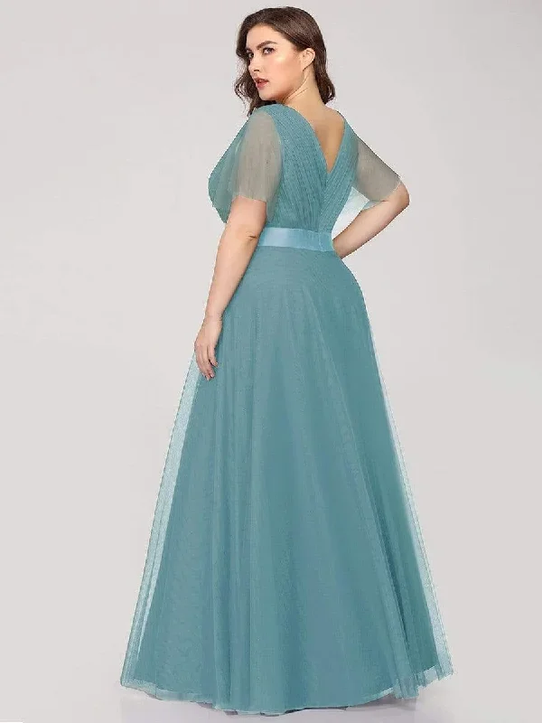 womens-v-neck-a-line-short-sleeve-floor-length-bridesmaid-dress-ep07962