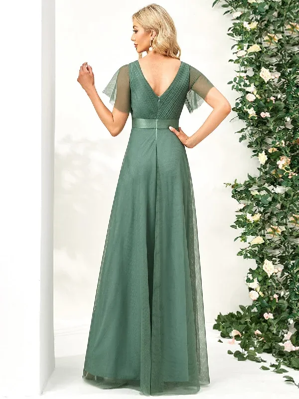 womens-v-neck-a-line-short-sleeve-floor-length-bridesmaid-dress-ep07962