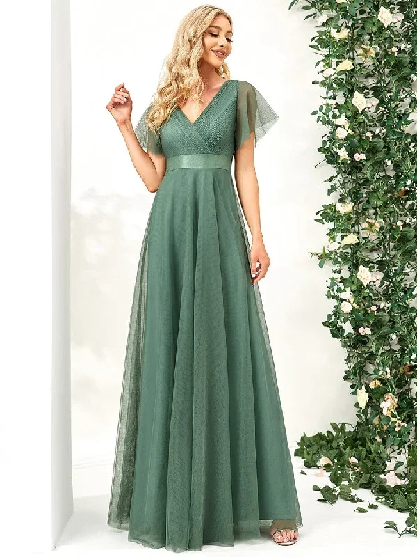 womens-v-neck-a-line-short-sleeve-floor-length-bridesmaid-dress-ep07962