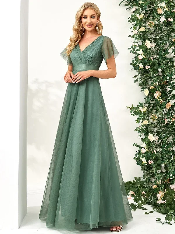 womens-v-neck-a-line-short-sleeve-floor-length-bridesmaid-dress-ep07962