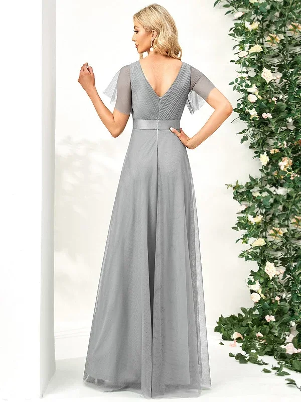 womens-v-neck-a-line-short-sleeve-floor-length-bridesmaid-dress-ep07962