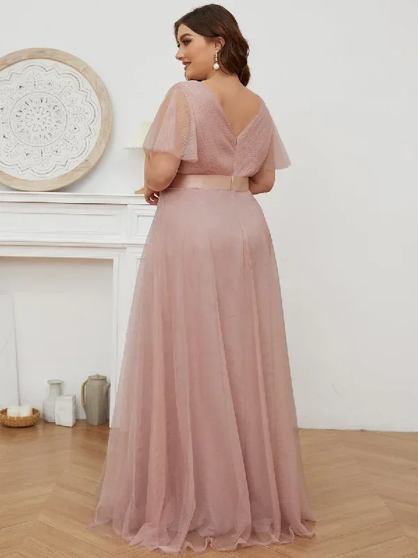 womens-v-neck-a-line-short-sleeve-floor-length-bridesmaid-dress-ep07962