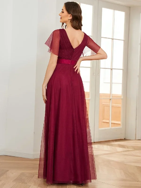 womens-v-neck-a-line-short-sleeve-floor-length-bridesmaid-dress-ep07962