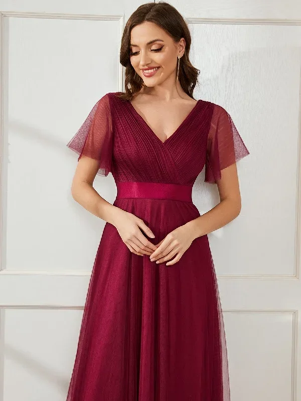 womens-v-neck-a-line-short-sleeve-floor-length-bridesmaid-dress-ep07962