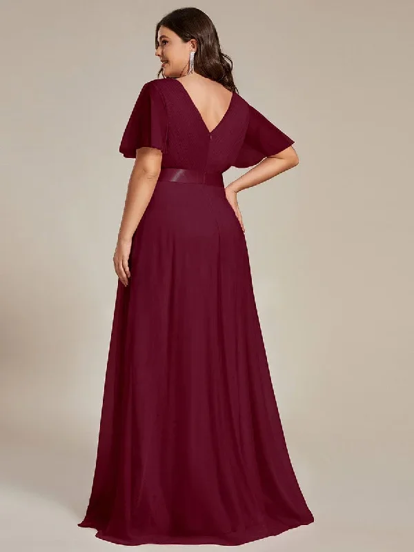 womens-v-neck-a-line-short-sleeve-floor-length-bridesmaid-dress-ep07962