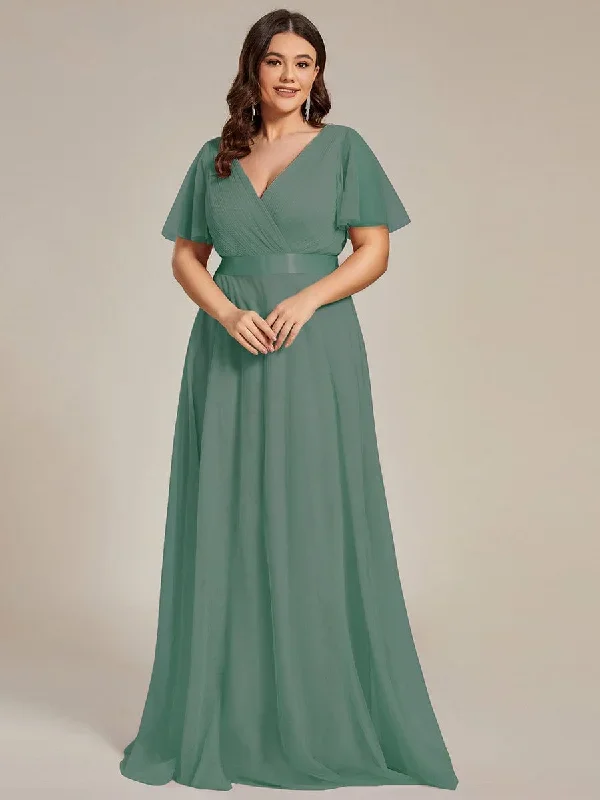 womens-v-neck-a-line-short-sleeve-floor-length-bridesmaid-dress-ep07962