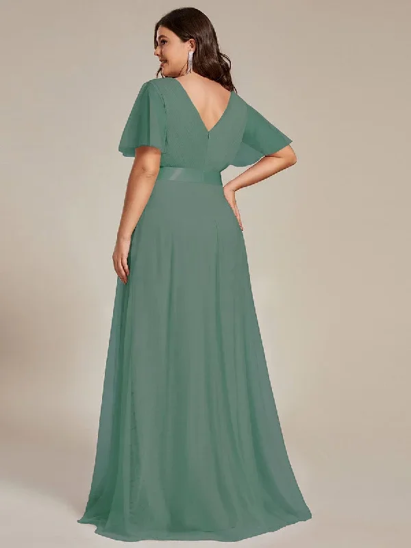 womens-v-neck-a-line-short-sleeve-floor-length-bridesmaid-dress-ep07962