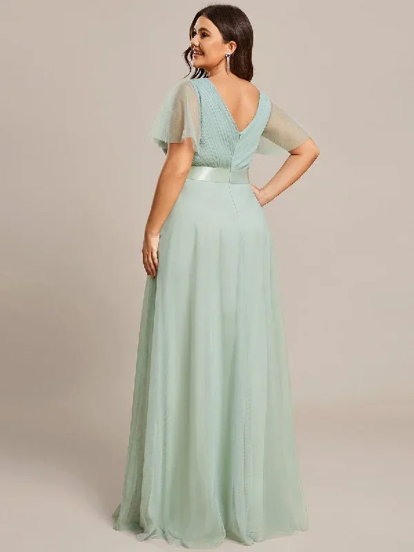 womens-v-neck-a-line-short-sleeve-floor-length-bridesmaid-dress-ep07962