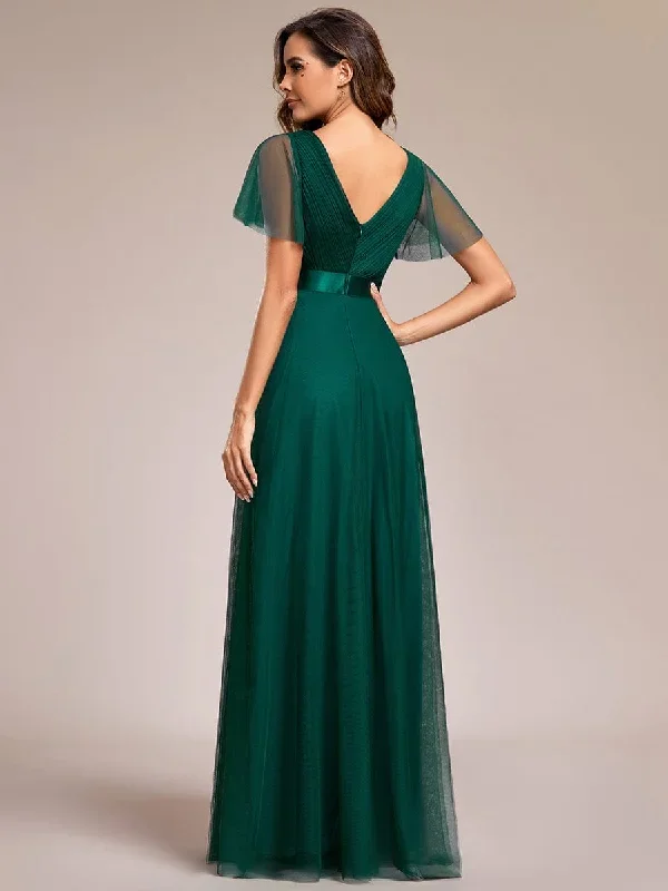 womens-v-neck-a-line-short-sleeve-floor-length-bridesmaid-dress-ep07962