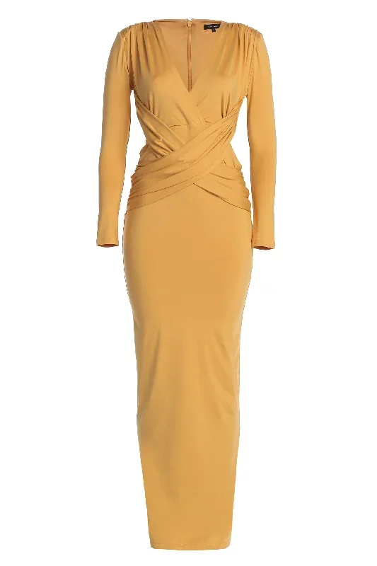 yellow-rowan-plunge-maxi-dress